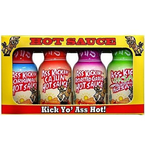Mini 4 Bottle Ass Kickin Hot Sauce