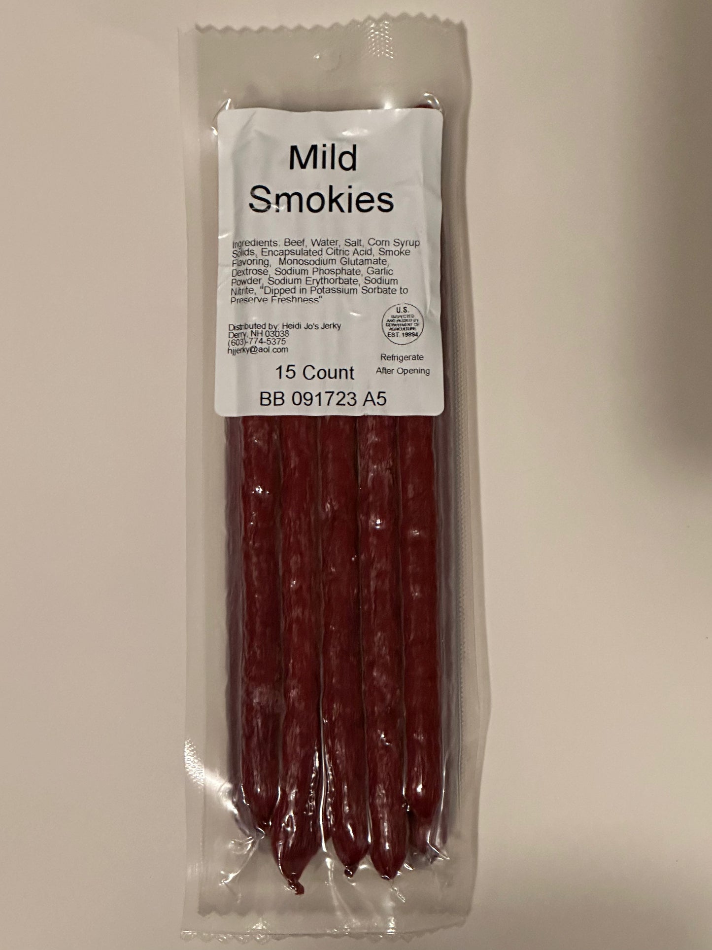 Mild Beef Sticks