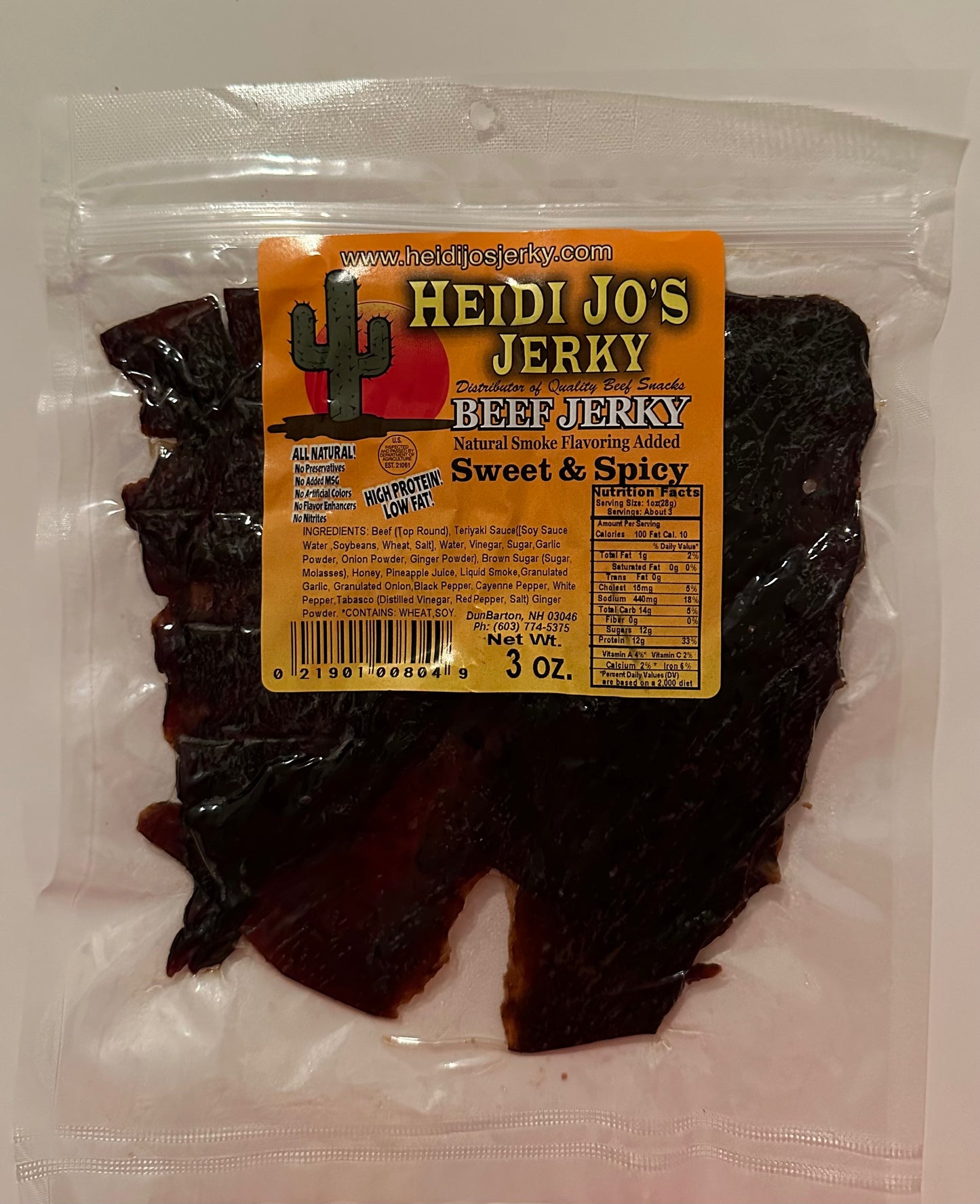 Sweet Spicy Beef Jerky