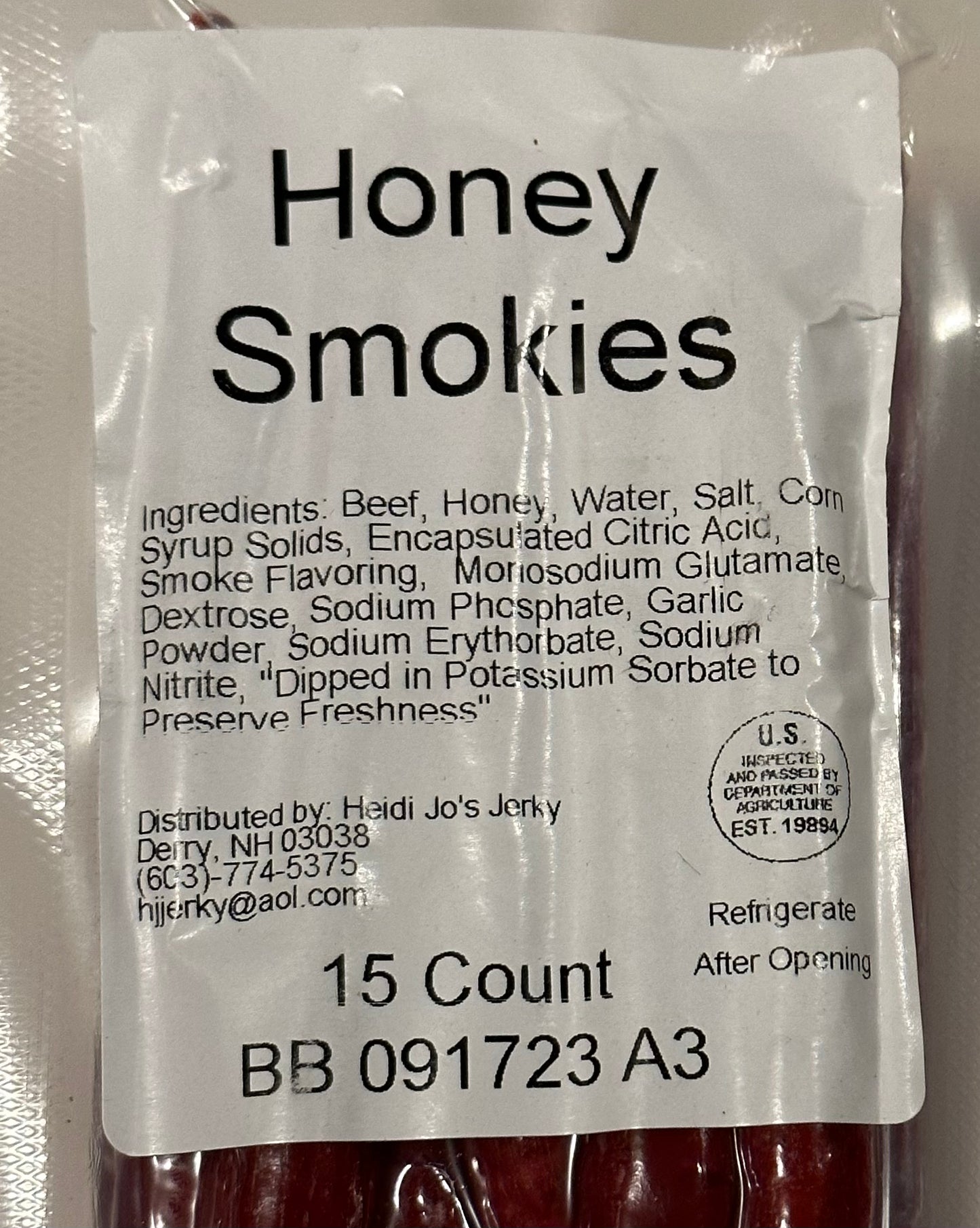 Honey Beef Sticks