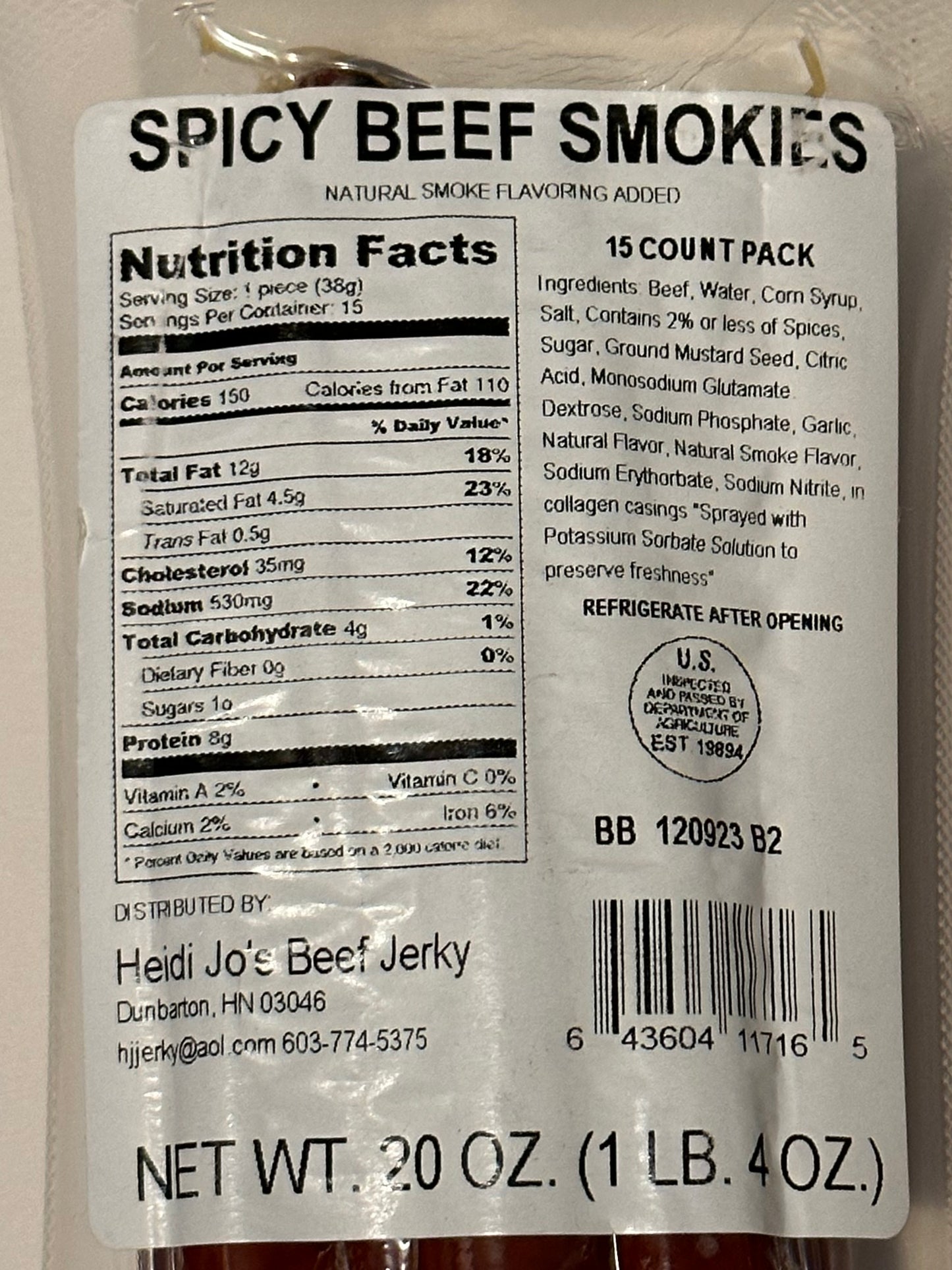 Spicy Beef Sticks