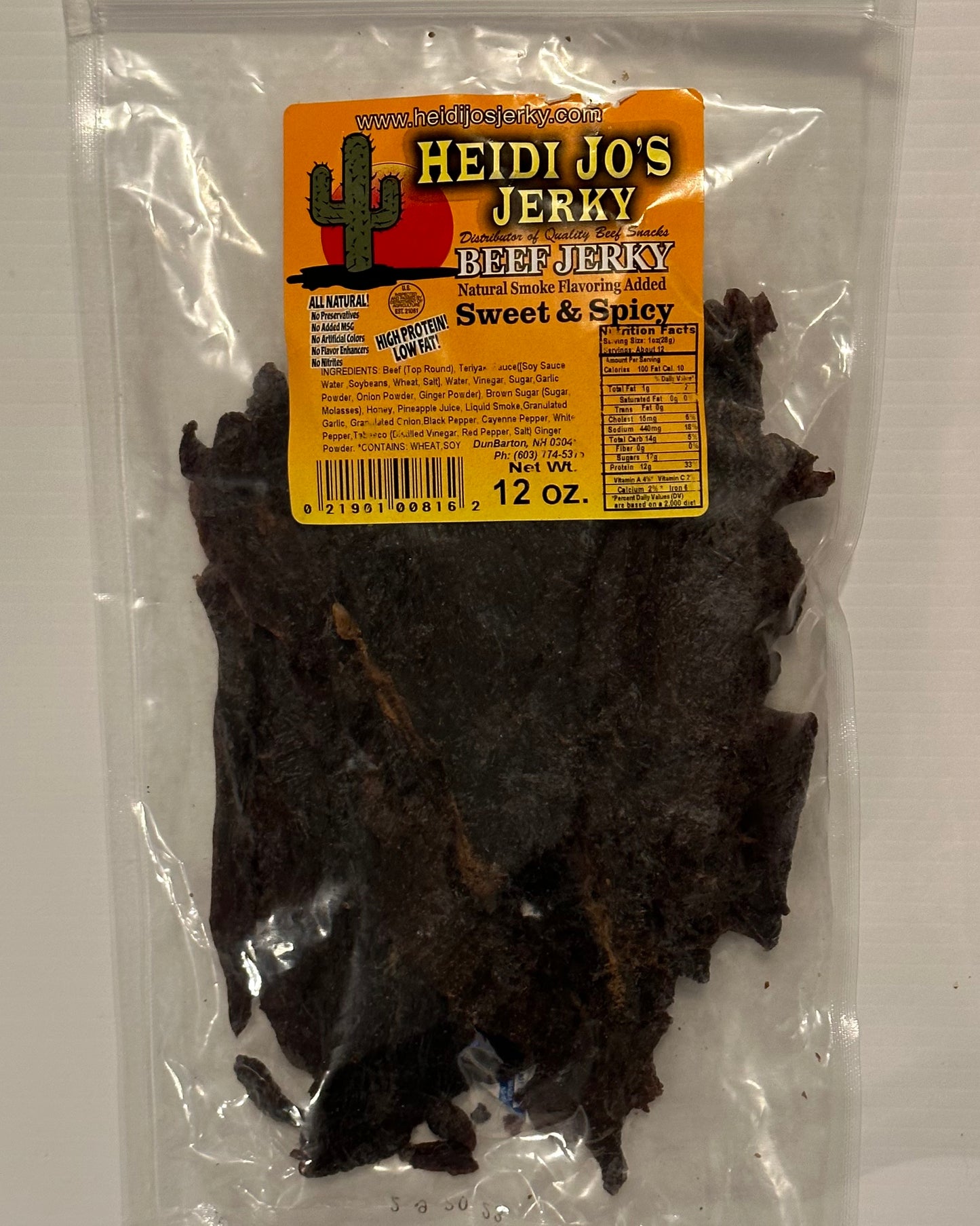 Sweet Spicy Beef Jerky