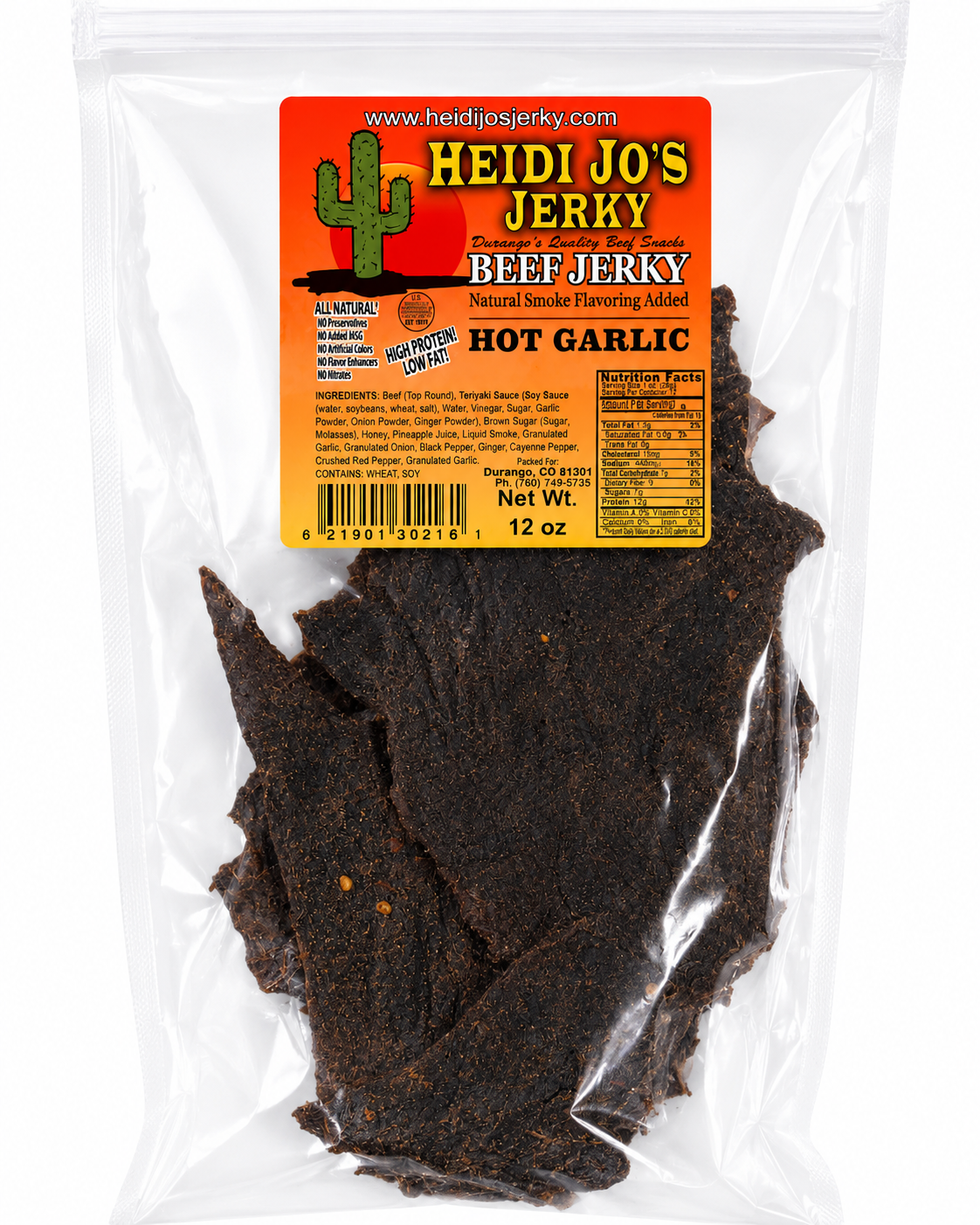 Hot Garlic Beef Jerky
