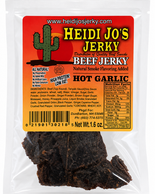 Hot Garlic Beef Jerky