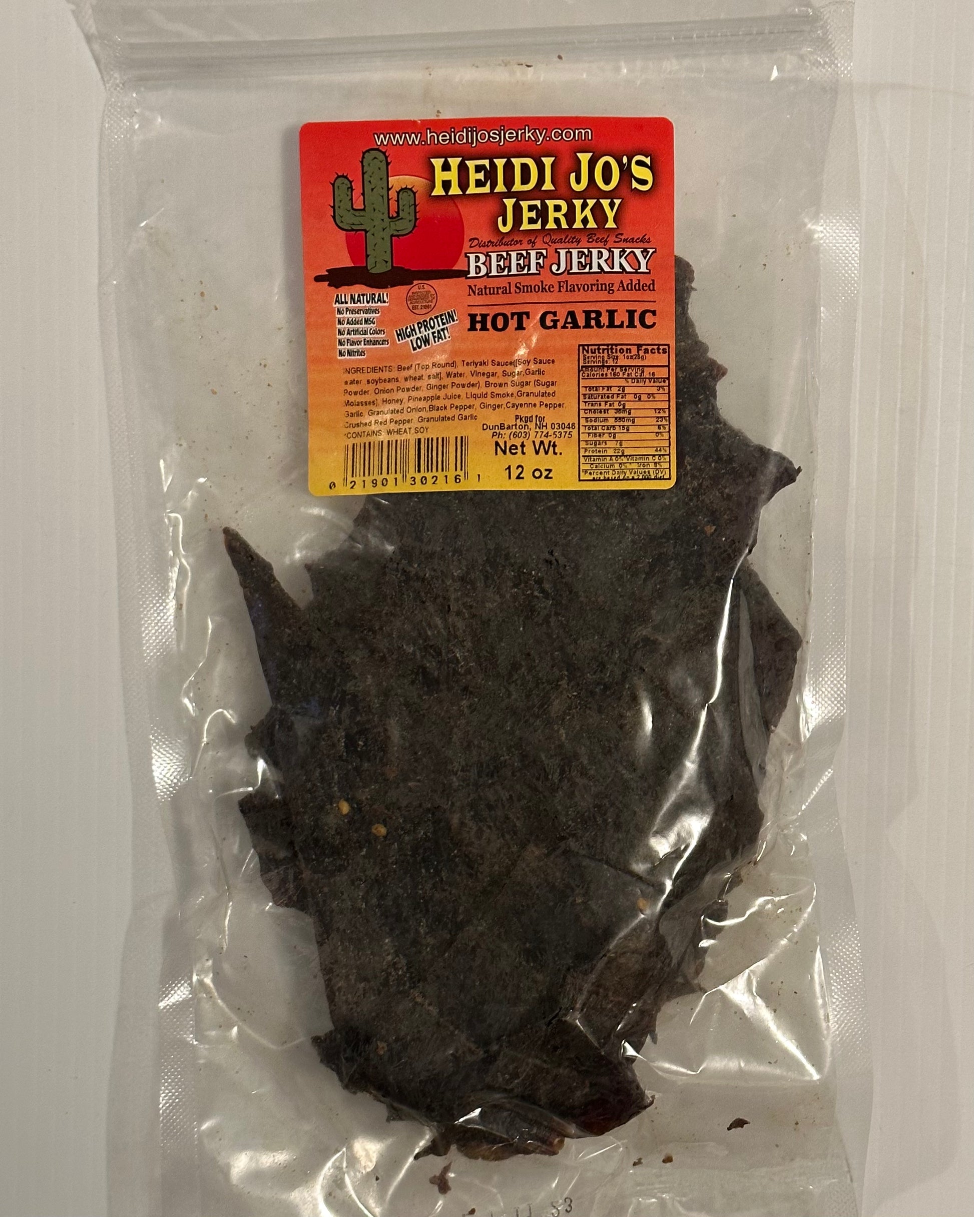 Hot Garlic Beef Jerky
